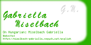 gabriella miselbach business card